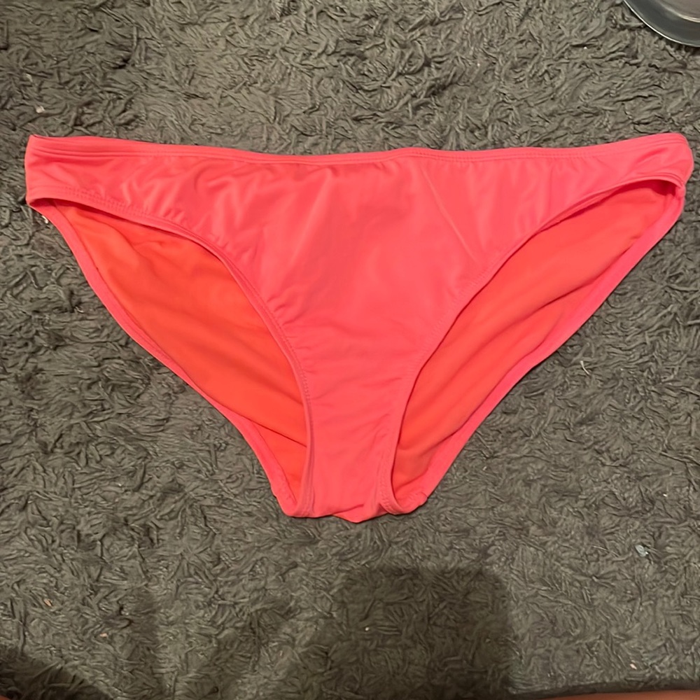 Coral bathing suit bottoms